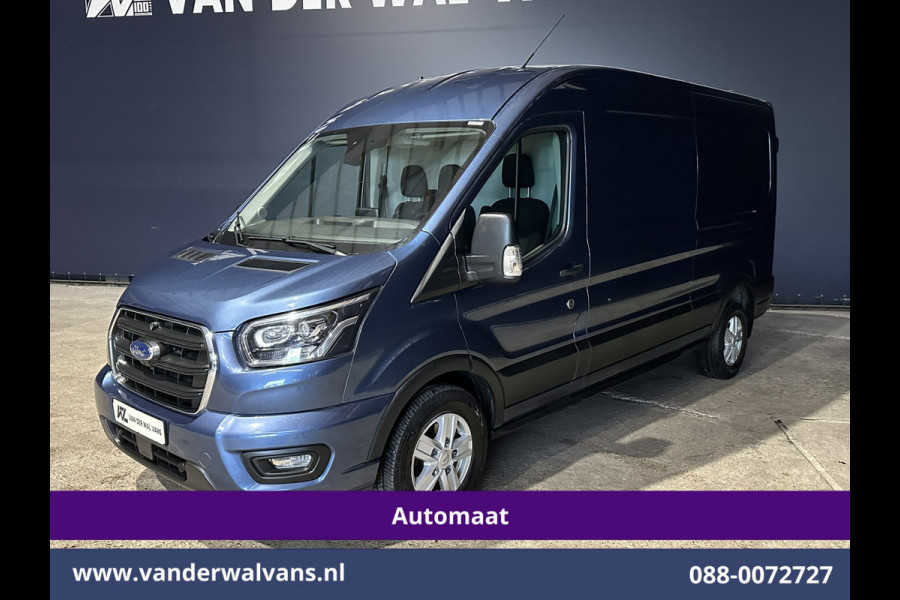 Ford Transit 2.0 TDCI 185pk Automaat L3H2 Euro6 Airco | Xenon | Camera | Navigatie | Apple Carplay | Cruisecontrol | LED Android Auto, Verwarmde voorruit, Stoelverwarming, LM velgen, Elektrisch verstelbare bestuurdersstoel, Parkeersensoren, Bijrijdersbank