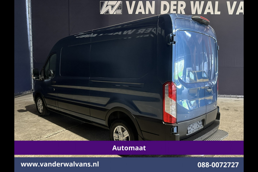 Ford Transit 2.0 TDCI 185pk Automaat L3H2 Euro6 Airco | Xenon | Camera | Navigatie | Apple Carplay | Cruisecontrol | LED Android Auto, Verwarmde voorruit, Stoelverwarming, LM velgen, Elektrisch verstelbare bestuurdersstoel, Parkeersensoren, Bijrijdersbank