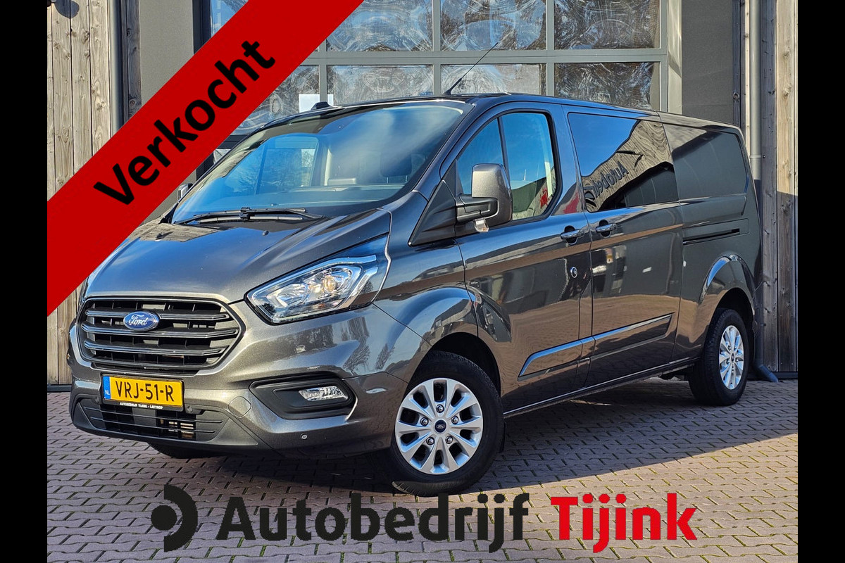 Ford Transit Custom 300 2.0 TDCI L2H1 Dubbele cabine | 2x Schuifdeur | Xenon | Trekhaak | Camera | PDC |