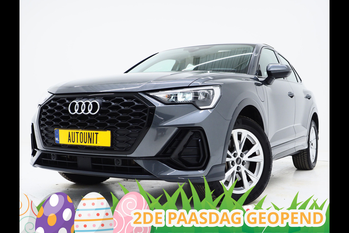 Audi Q3 Sportback 45 TFSI e Edition Full Black | Panoramadak | Stoelverwarming | Virtual | Cruise | PDC | LED | Carplay