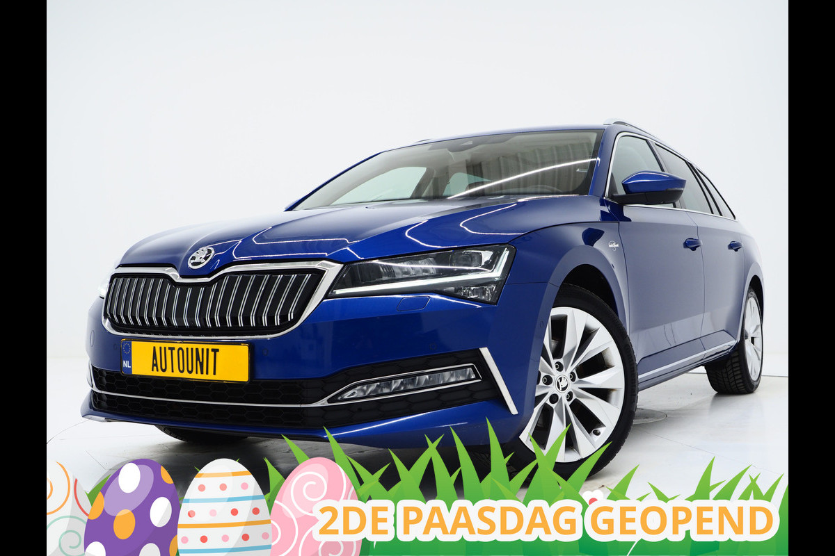 Škoda Superb Combi 1.4 TSI iV Laurin & Klement | Panoramadak | Massage | Trekhaak | Canton | Leder | 360 | Keyless | Adaptive Cruise