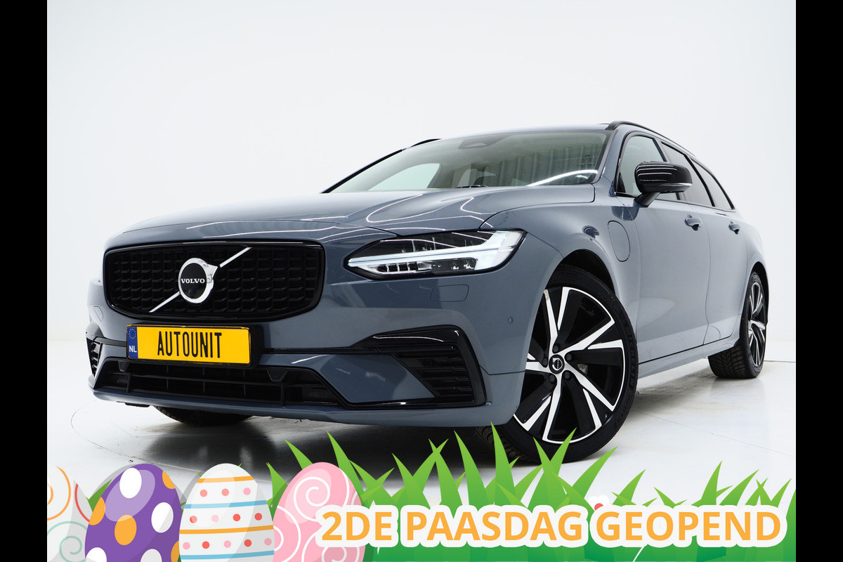 Volvo V90 2.0 T6 Plug-in hybrid AWD Plus Dark Long Range | Panoramadak | Pilot Assist | Trekhaak | Leder | Harman/Kardon | 360 | Keyless | Carplay