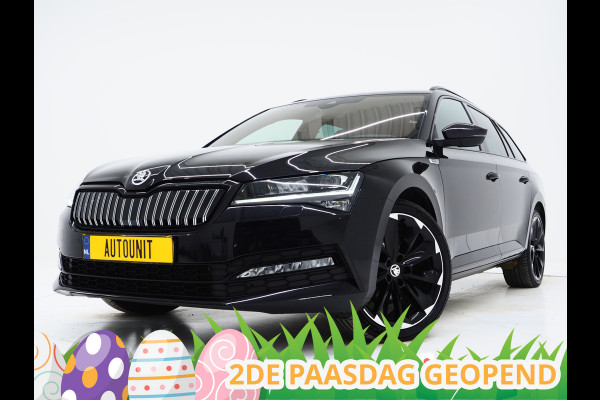 Škoda Superb Combi 1.4 TSI iV Sportline | Sportstoelen | Adaptive Cruise | Trekhaak | Keyless | Camera | Memory | Sfeerlicht