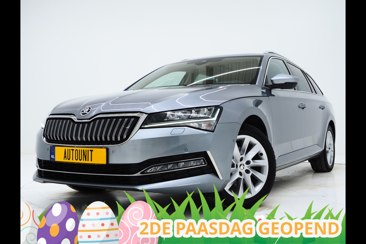 Škoda Superb Combi 1.4 TSI iV 218PK | Panoramadak | Camera | Virtual | Keyless | Sfeerlicht | Dodehoek | Memory | Carplay
