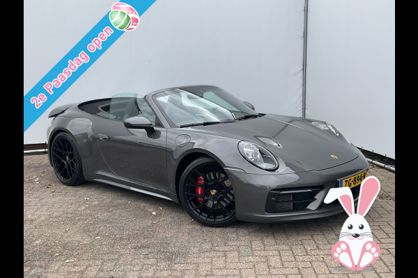Porsche 911 Cabrio 3.0 Carrera 4 S Sportchrono+ 14-weg orig.NL Agaatgrijs perfecte configuratie