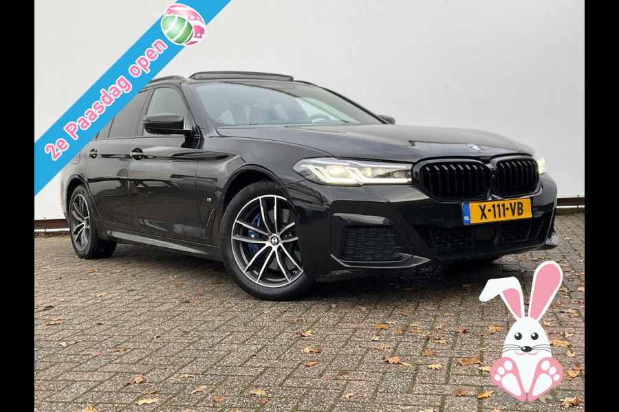 BMW 5 Serie Touring 530e xDrive M-sport HUD Laser Memory 4wielsturing Pano Business Edition Plus