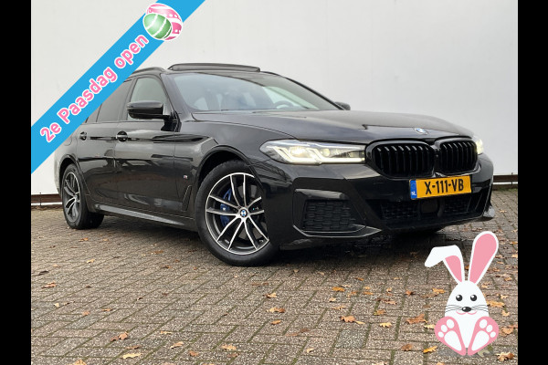 BMW 5 Serie Touring 530e xDrive M-sport HUD Laser Memory 4wielsturing Pano Business Edition Plus