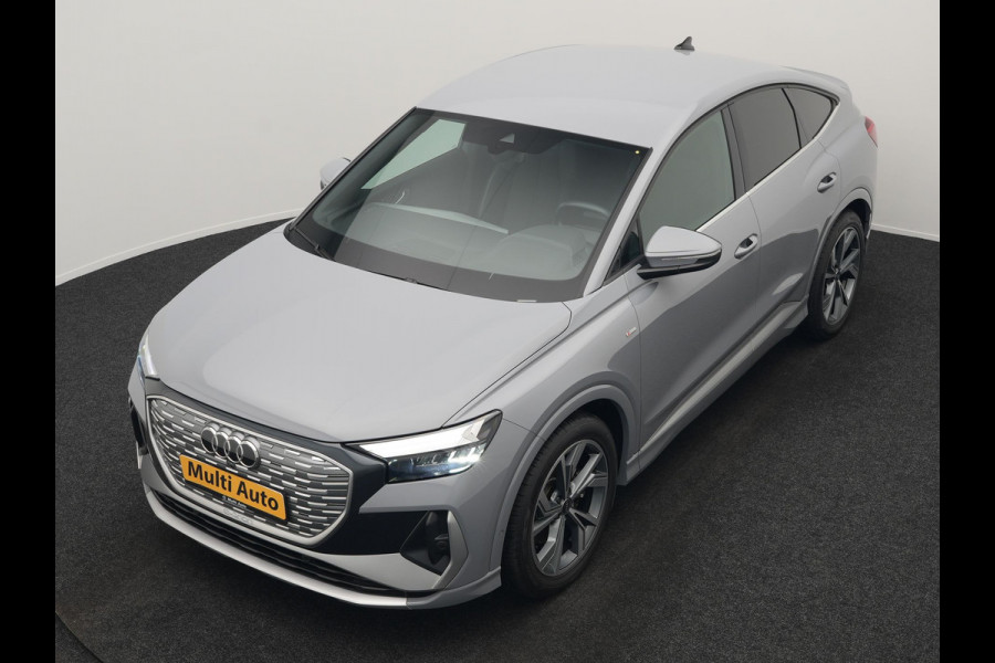 Audi Q4 e-tron Sportback 35 S edition 55 kWh 2 x S-Line INCL BTW | Adaptive Cruise | Camera | Sportstoelen Verwarmd | 20"L.M | Apple Carplay | Parkassist | Virtual | El. Achterklep |
