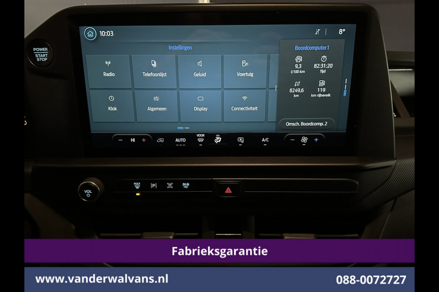 Ford Transit Custom 2.0 TDCI L1H1 Fabrieksgarantie Euro6 Airco | Camera | LED | Apple Carplay | Cruisecontrol Android Auto, Verwarmde voorruit, Parkeersensoren, Bijrijdersbank