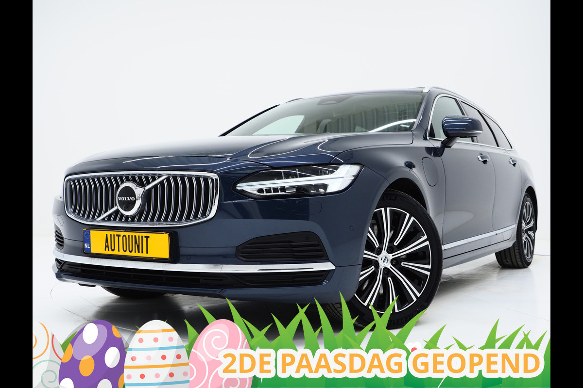 Volvo V90 2.0 T8 Recharge AWD Inscription | Panoramadak | Massage | Trekhaak | Pilot Assist | Harman/Kardon | HUD | 360 | Leder