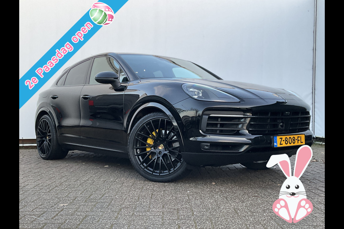 Porsche Cayenne Coupé 3.0 E-Hybrid PHEV 360° Pano SportChrono Luchtvering Bose Carplay Leer Memory UITSTRALING!