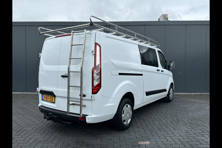 Ford Transit Custom 2.0 TDCI / L2H1 / DUBBEL CABINE / 1e EIG. / TREKHAAK / IMPERIAAL / CAMERA / CRUISE / 6 PERSOONS