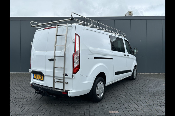 Ford Transit Custom 2.0 TDCI / L2H1 / DUBBEL CABINE / 1e EIG. / TREKHAAK / IMPERIAAL / CAMERA / CRUISE / 6 PERSOONS