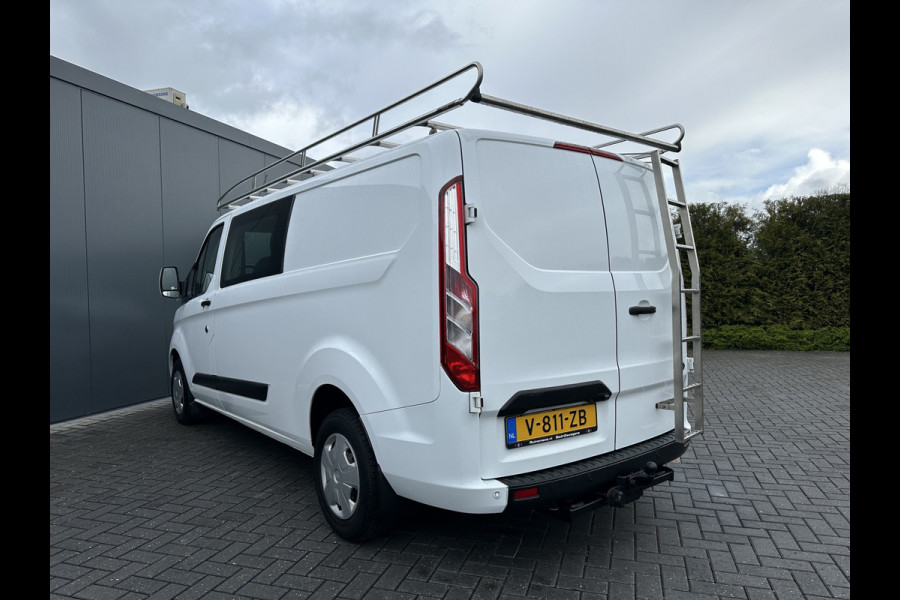 Ford Transit Custom 2.0 TDCI / L2H1 / DUBBEL CABINE / 1e EIG. / TREKHAAK / IMPERIAAL / CAMERA / CRUISE / 6 PERSOONS