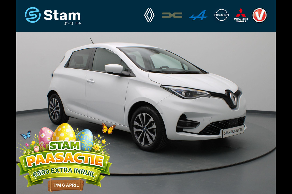 Renault ZOE R135 Intens 52 kWh Camera | Cruise | Navi | Parkeersens. v+a | Stoel-/stuurverw.
