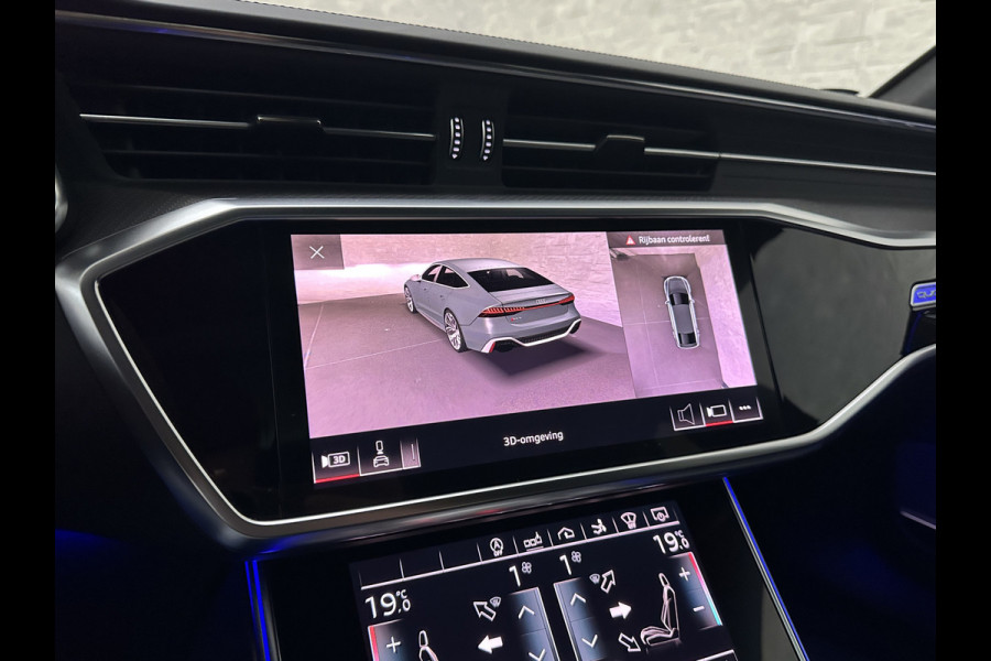 Audi RS7 Dynamic+ 300kmh | Keramisch | 22" ABT (9200,=) | B&O 3D High End | 4-Wielbesturing | Stoelvent. | Carbon Pack | Nachtzicht | Alc 91500,= ex btw | Lease / Maandbedrag 998,= pm. | 360 Camera | Laser-LED | ACC | Valcona | Klasse-5 | Head-up | Soft-Close | Isolatieglas | Dealer OH.