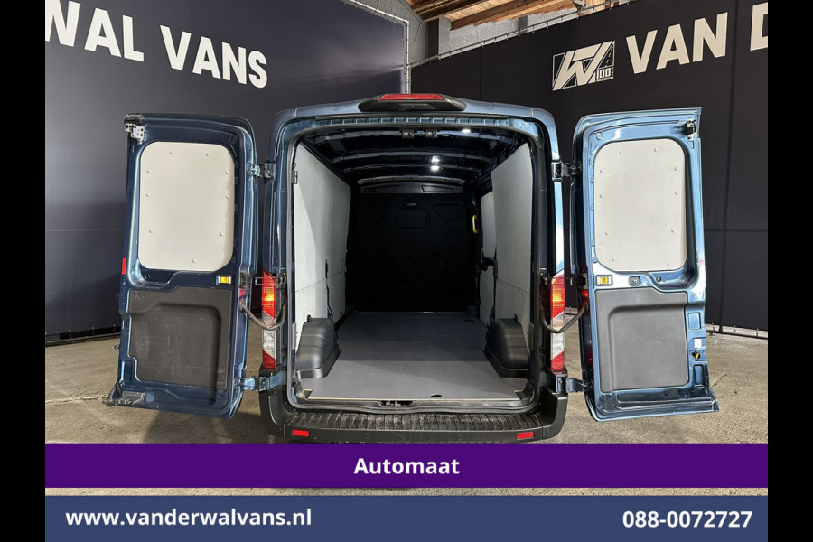 Ford Transit 2.0 TDCI 185pk Automaat L3H2 Euro6 Airco | Xenon | Camera | Navigatie | Apple Carplay | Cruisecontrol | LED Android Auto, Verwarmde voorruit, Stoelverwarming, LM velgen, Elektrisch verstelbare bestuurdersstoel, Parkeersensoren, Bijrijdersbank
