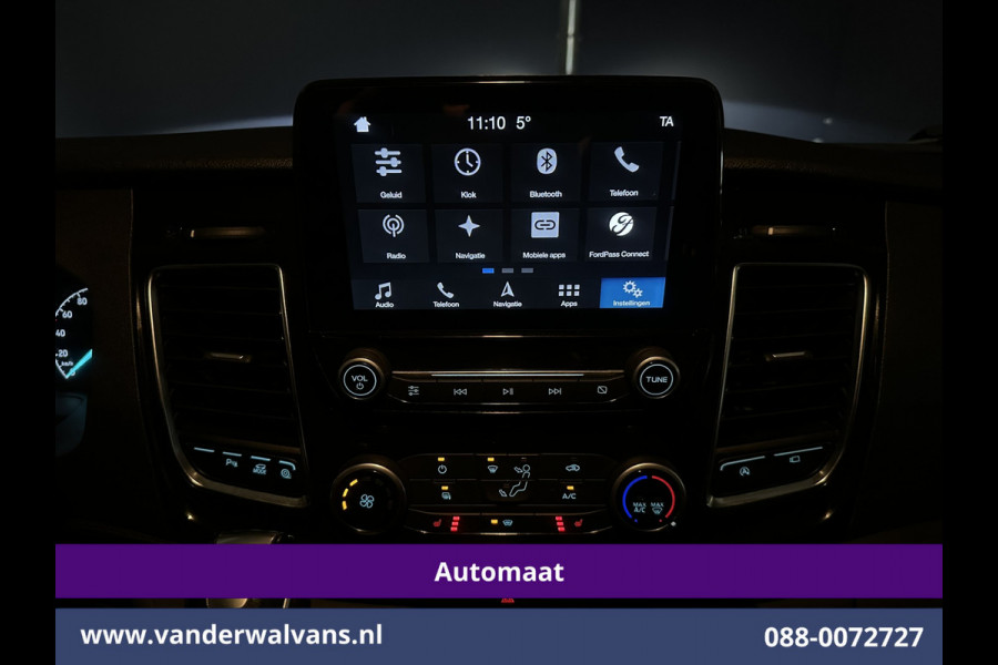 Ford Transit 2.0 TDCI 185pk Automaat L3H2 Euro6 Airco | Xenon | Camera | Navigatie | Apple Carplay | Cruisecontrol | LED Android Auto, Verwarmde voorruit, Stoelverwarming, LM velgen, Elektrisch verstelbare bestuurdersstoel, Parkeersensoren, Bijrijdersbank