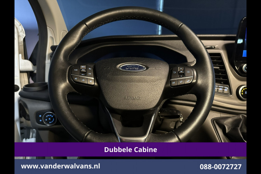 Ford Transit Custom 2.0 TDCI 130pk L2H1 Dubbele Cabine Euro6 Airco | 6-Zits | Xenon | Camera | Navigatie | Apple Carplay | LED Android Auto, Cruisecontrol, Stoelverwarming, Verwarmde voorruit, Parkeersensoren