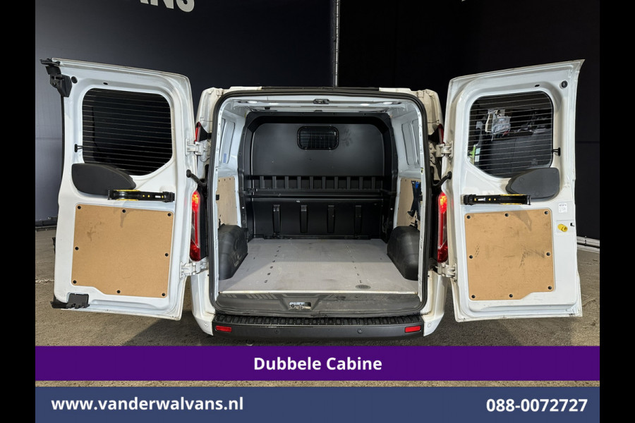 Ford Transit Custom 2.0 TDCI 130pk L2H1 Dubbele Cabine Euro6 Airco | 6-Zits | Xenon | Camera | Navigatie | Apple Carplay | LED Android Auto, Cruisecontrol, Stoelverwarming, Verwarmde voorruit, Parkeersensoren