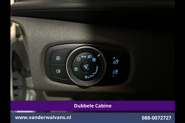 Ford Transit Custom 2.0 TDCI 130pk L2H1 Dubbele Cabine Euro6 Airco | 6-Zits | Xenon | Camera | Navigatie | Apple Carplay | LED Android Auto, Cruisecontrol, Stoelverwarming, Verwarmde voorruit, Parkeersensoren