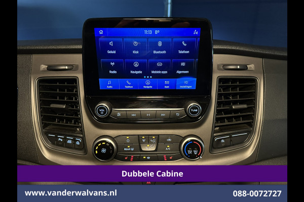 Ford Transit Custom 2.0 TDCI 130pk L2H1 Dubbele Cabine Euro6 Airco | 6-Zits | Xenon | Camera | Navigatie | Apple Carplay | LED Android Auto, Cruisecontrol, Stoelverwarming, Verwarmde voorruit, Parkeersensoren