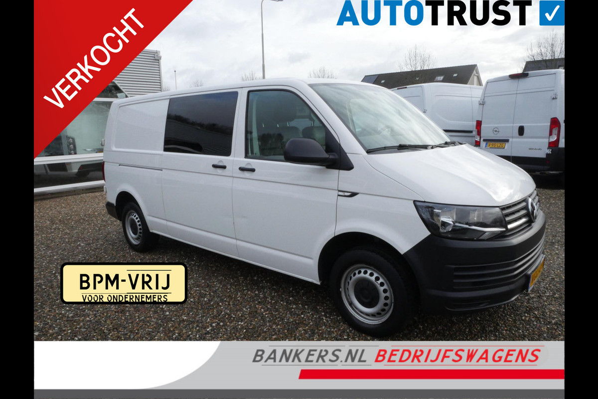 Volkswagen Transporter 2.0 TDI 85PK, L2H1, Dubbel Cabine, Airco