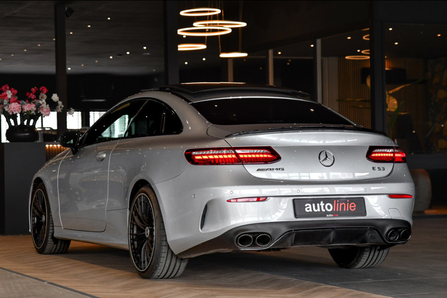Mercedes-Benz E-Klasse Coupé AMG 53 4MATIC+. Pano, Luchtv, Memory, Distro+, Burm, Camera, Dodeh, CarPlay!
