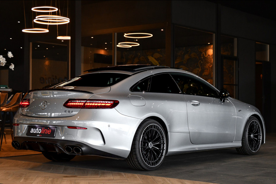 Mercedes-Benz E-Klasse Coupé AMG 53 4MATIC+. Pano, Luchtv, Memory, Distro+, Burm, Camera, Dodeh, CarPlay!