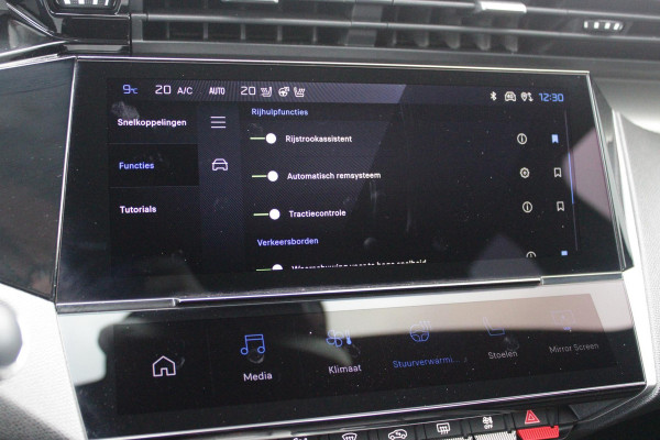 Peugeot e-408 GT AVANTAGE 58 kWh | PANORAMISCH SCHUIF/KANTEL DAK | ELEKTRISCH BEDIENBARE VOORSTOELEN | STOEL/STUUR VERWARMING | MASSAGE FUNCTIE OP DE VOORSTOELEN | FOCAL AUDIO SYSTEEM | ALCANTARA/LEDEREN BEKLEDING | 360° CAMERA | PARKEERSENSOREN VOOR + ACHTER | ELEKTRISCH BEDIENBARE ACHTERKLEP | SFEER VERLICHTING | KEYLESS ENTRY/START | 19" LICHTMETALEN VELGEN | DODEHOEK DETECTIE | ADAPTIVE CRUISE CONTROL | APPLE CARPLAY/ANDROID AUTO DRAADLOOS | DRAADLOOS TELEFOONLADEN |