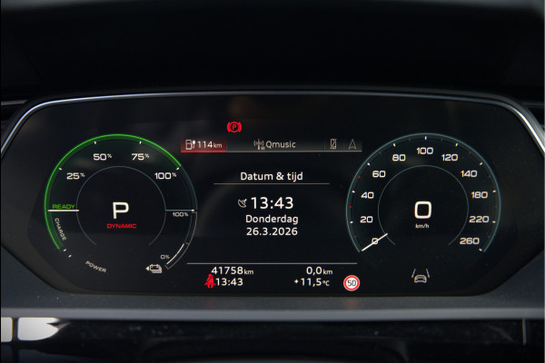 Audi e-tron Sportback 50 quattro S edition 71 kWh S-Line | Panoramadak | Stoelverwarming | Adaptive Cruise Control | Ambiance Verlichting | Memory Seat | Parkeersensoren | Keyless | Apple Carplay