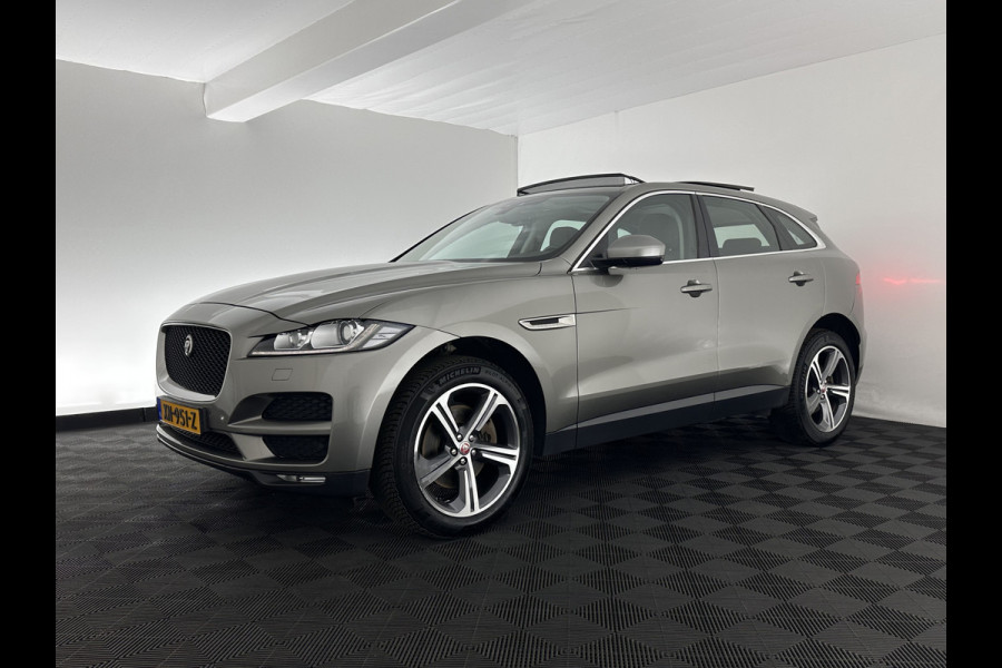 Jaguar F-Pace 3.0d First Edition AWD (INCL-BTW) Aut. *PANO | LEATHER | XENON | MEMORY-PACK | DIGI-COCKPIT | MERIDIAN-SOUND | NAVI-FULLMAP | CAMERA | HEATED-COMFORTSEATS | AMBIENTLIGHT | SHIFTPADDLES | ECC | PDC | CRUISE | TOWBAR