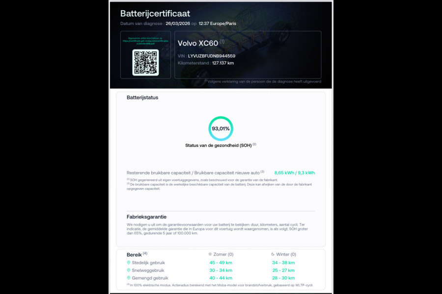 Volvo XC60 2.0 T6 Plug-in hybrid AWD R-Design 340 Pk SOH 93% Pano Trekhaak H/K Memory 360 Camera HUD 20 Inch