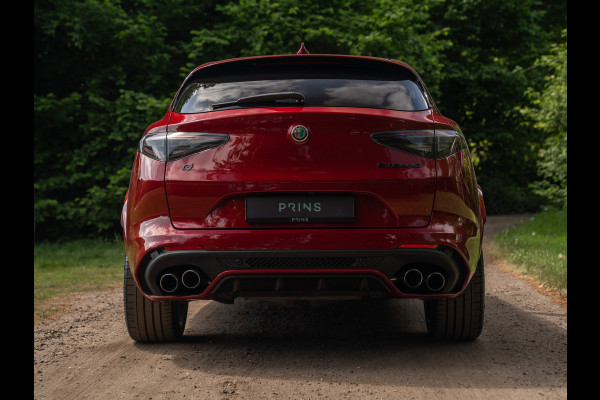 Alfa Romeo Stelvio 2.9 V6 AWD Quadrifoglio | Harman/Kardon | Rosso Competizione | Adapt. cruise | CarPlay | Carbon stuur