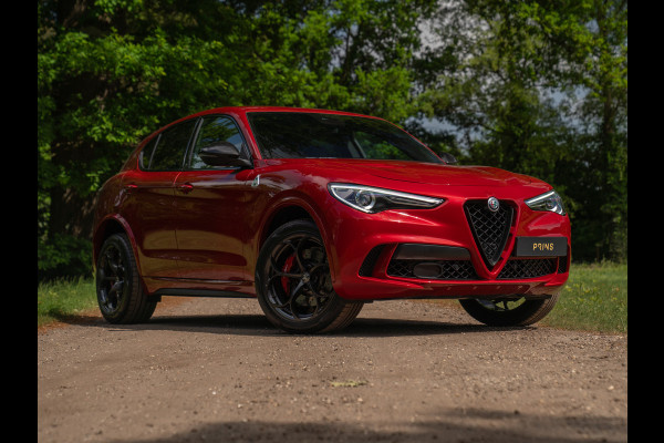 Alfa Romeo Stelvio 2.9 V6 AWD Quadrifoglio | Harman/Kardon | Rosso Competizione | Adapt. cruise | CarPlay | Carbon stuur