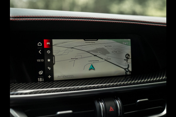 Alfa Romeo Stelvio 2.9 V6 AWD Quadrifoglio | Harman/Kardon | Rosso Competizione | Adapt. cruise | CarPlay | Carbon stuur