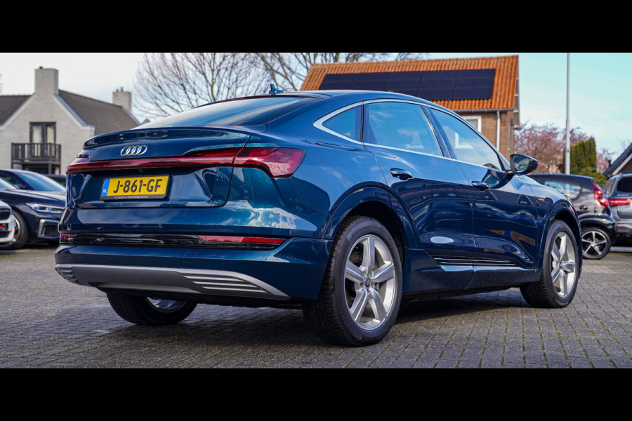 Audi e-tron Sportback 55 quattro Business edition Plus 95 kWh | Panorama | Luxe Leder | Adaptieve cruise | Memory | Clima achter