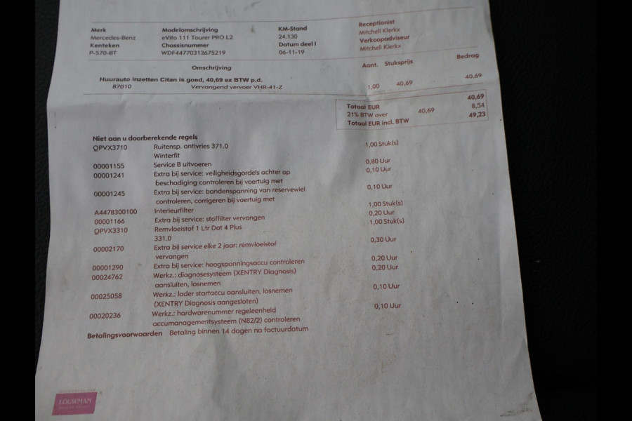 Mercedes-Benz EVITO TOURER PRO L2 7-PERS. *MARGE* + 2 ELEKTR. SCHUIFDEUREN | LEDER | STOELVERW. | CAMERA | NAVIGATIE