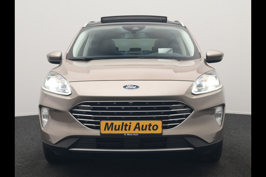 Ford Kuga 2.5 Titanium X PHEV 225pk Dealer O.H. | Trekhaak Af Fabriek | Panodak | Head Up | Adaptive Cruise | 360 Camera | Bang & Olufsen | Sportstoelen & Stuur Verwarmd | Keyless | Blis | Navigatie | DAB | Plug In Hybrid |