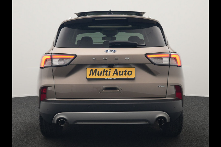 Ford Kuga 2.5 Titanium X PHEV 225pk Dealer O.H. | Trekhaak Af Fabriek | Panodak | Head Up | Adaptive Cruise | 360 Camera | Bang & Olufsen | Sportstoelen & Stuur Verwarmd | Keyless | Blis | Navigatie | DAB | Plug In Hybrid |