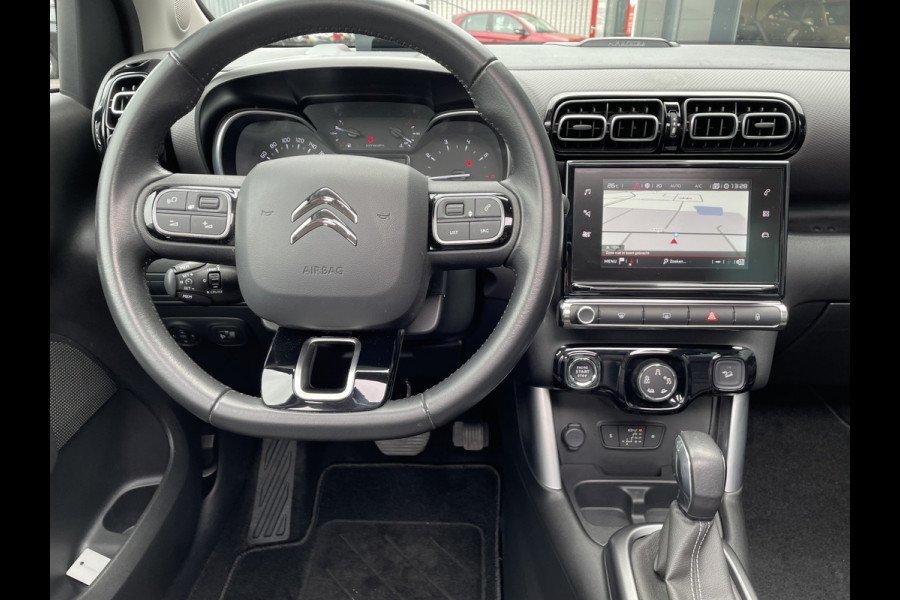 Citroën C3 Aircross 110pk Shine (Elektrisch Schuifdak - Leder incl stoelverwarming - Keyless Entry - Camera - HiFi - Parkeersensoren V+A - 17"incl 4