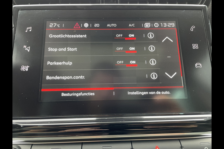 Citroën C3 Aircross 110pk Shine (Elektrisch Schuifdak - Leder incl stoelverwarming - Keyless Entry - Camera - HiFi - Parkeersensoren V+A - 17"incl 4