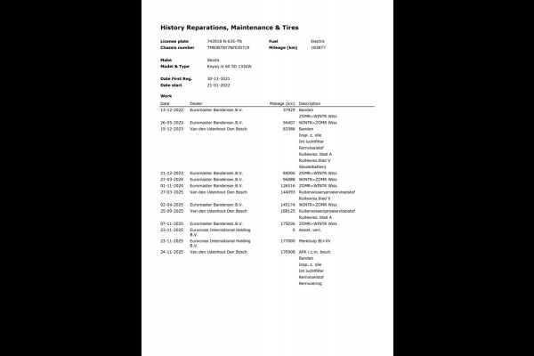 Škoda ENYAQ iV 60|89% SOH|TREKH|LEDER|ACC|ELEK.INTER+A-KLEP|ANDROID/CARPLAY|CAMERA|NAVI|STOEL+STUURVERW|ORG.NL|NAP|1EIG|IN.BTW|