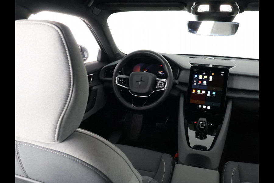Polestar 2 LONG RANGE 78 kWh ACCU 90% GARANTIE 2032 !* RANGE TOT 561 KM WLTP.  PARKEERSENSOREN V+A . STOELVERWARMING . FULL MAP NAV . STOELPROFIELEN . CAMERA