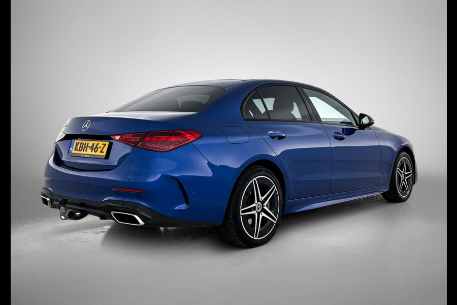 Mercedes-Benz C-Klasse 300 e AMG Plug-In Hybride Trekhaak | AMG LIne | Night Pakket | Memory Voorstoelen | Ledkoplampen | Inclusief 24 maanden Mercedes-Benz Certified garantie voor Europa.