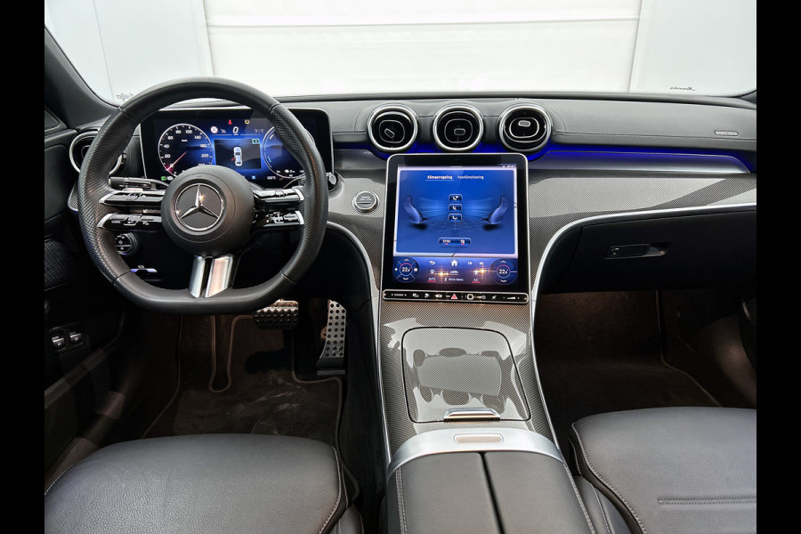 Mercedes-Benz C-Klasse 300 e AMG Plug-In Hybride Trekhaak | AMG LIne | Night Pakket | Memory Voorstoelen | Ledkoplampen | Inclusief 24 maanden Mercedes-Benz Certified garantie voor Europa.