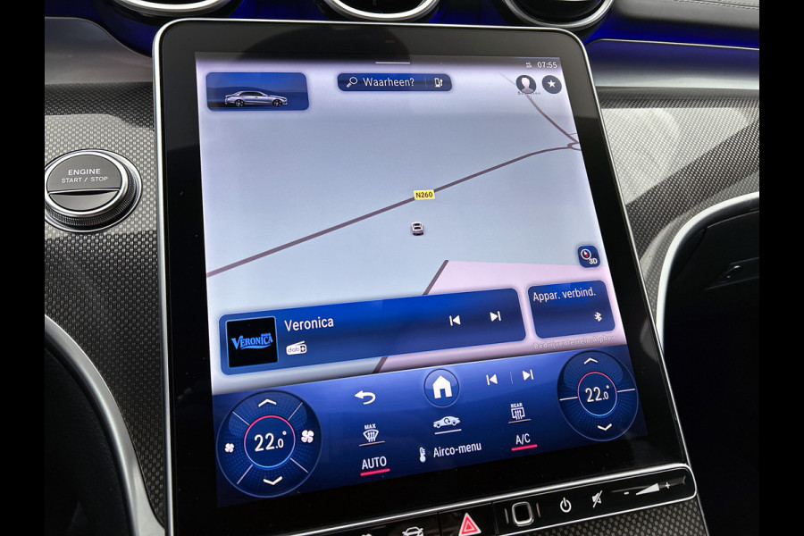 Mercedes-Benz C-Klasse 300 e AMG Plug-In Hybride Trekhaak | AMG LIne | Night Pakket | Memory Voorstoelen | Ledkoplampen | Inclusief 24 maanden Mercedes-Benz Certified garantie voor Europa.