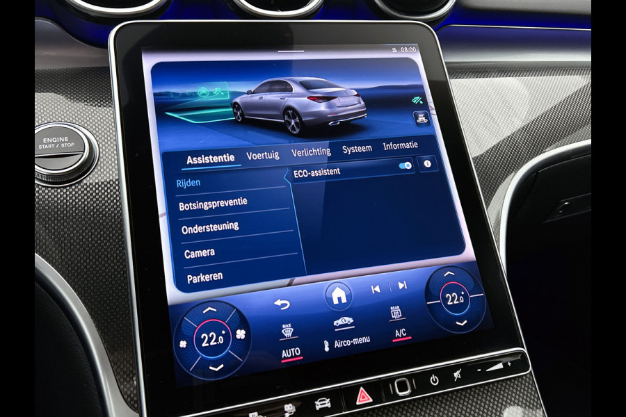 Mercedes-Benz C-Klasse 300 e AMG Plug-In Hybride Trekhaak | AMG LIne | Night Pakket | Memory Voorstoelen | Ledkoplampen | Inclusief 24 maanden Mercedes-Benz Certified garantie voor Europa.