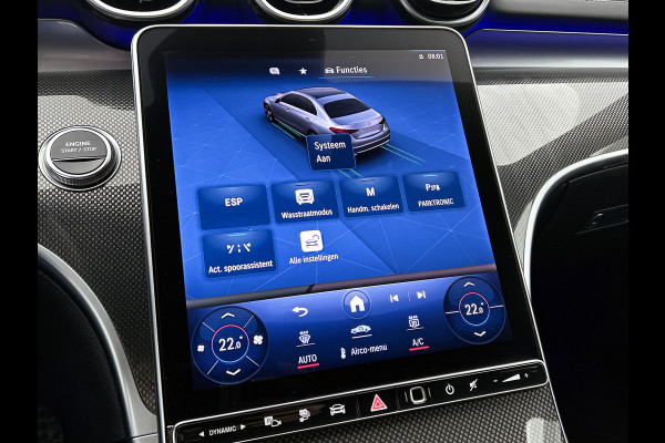 Mercedes-Benz C-Klasse 300 e AMG Plug-In Hybride Trekhaak | AMG LIne | Night Pakket | Memory Voorstoelen | Ledkoplampen | Inclusief 24 maanden Mercedes-Benz Certified garantie voor Europa.