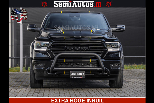 Dodge Ram HULK PACK | BULLBAR | 5.7 V8 | HUD | PANO | DIGI CLUSTER | 360CAM | ADAPTIVE CRUISE | HEADUP | DIGITALE BINNENSPIEGEL | LARAMIE  3500KG | LEDER | LANE ASSIST | DODE HOEK INSTALLATIE |